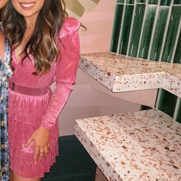 Sabina Musayev Elegant Mini Dress Hot Pink - Picture 5 of 8